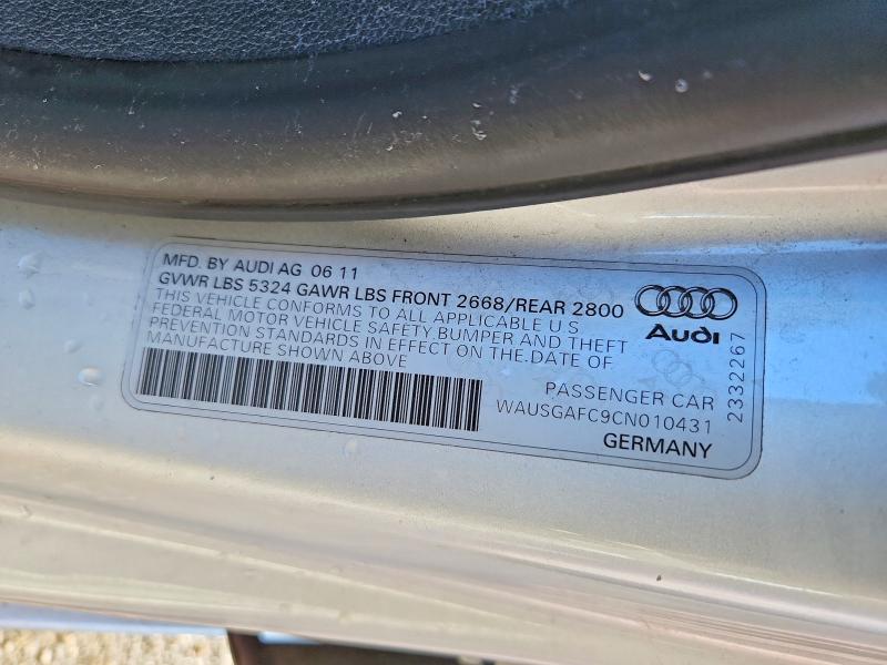 Продаж на аукціоні авто 2012 Audi A7, vin: WAUSGAFC9CN010431, номер лоту: 51162356