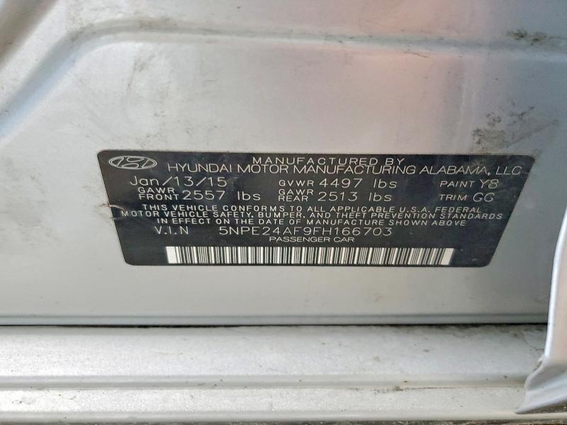 Продажа на аукционе авто 2015 Hyundai Sonata, vin: 5NPE24AF9FH166703, номер лота: 50894286
