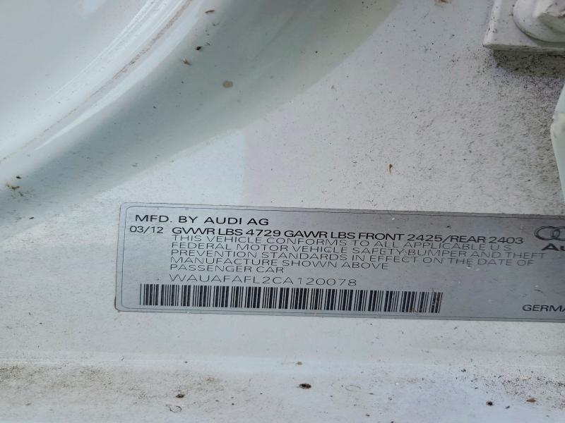 Продажа на аукционе авто 2012 Audi A4, vin: WAUAFAFL2CA120078, номер лота: 49913846
