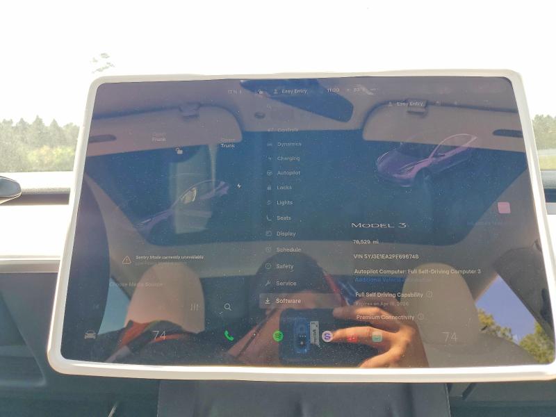 48926506 :رقم المزاد ، 5YJ3E1EA2PF696748 vin ، 2023 Tesla Model 3 مزاد بيع