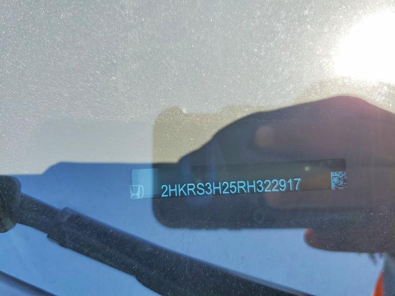 49813416 :رقم المزاد ، 2HKRS3H25RH322917 vin ، 2024 Honda Cr-v مزاد بيع