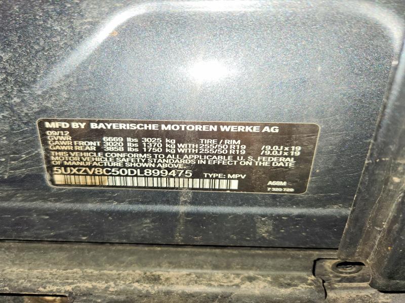 Продаж на аукціоні авто 2013 Bmw X5, vin: 5UXZV8C50DL899475, номер лоту: 48096156