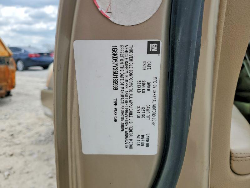 Aukcja sprzedaży 2006 Cadillac Dts, vin: 1G6KD57Y26U185999, numer aukcji: 49895986