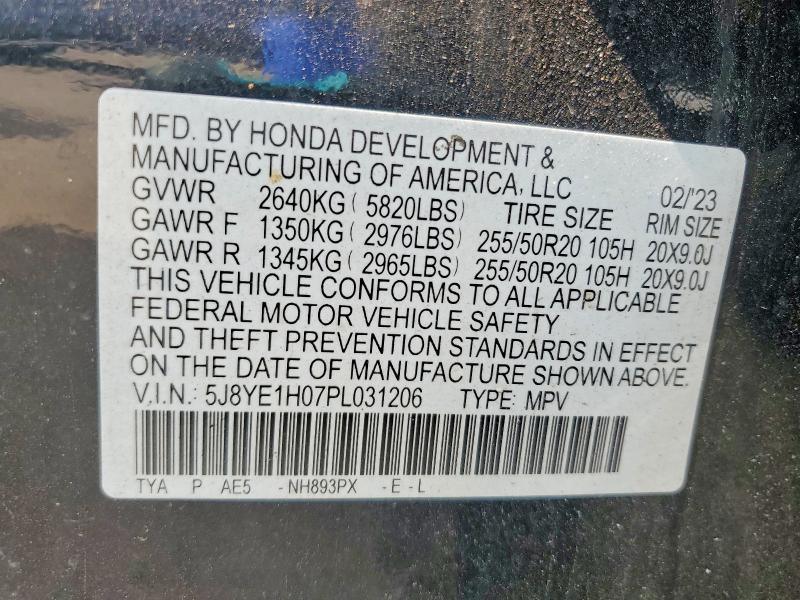 Продаж на аукціоні авто 2023 Acura Mdx, vin: 5J8YE1H07PL031206, номер лоту: 50725786