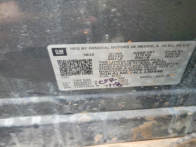 Aukcja sprzedaży 2020 Gmc Terrain, vin: 3GKALMEV4LL130446, numer aukcji: 50733016