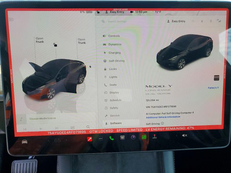 Продажа на аукционе авто 2024 Tesla Model Y, vin: 7SAYGDEE4RF071696, номер лота: 52027316