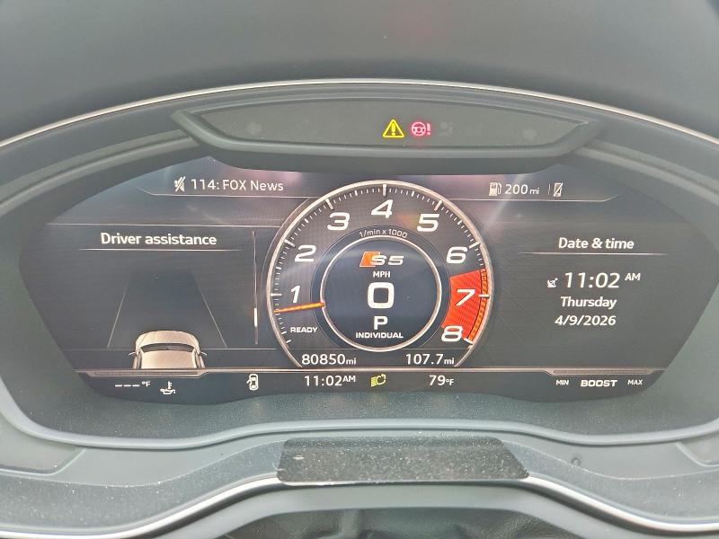 Продажа на аукционе авто 2019 Audi S5, vin: WAUC4CF55KA080573, номер лота: 48503586