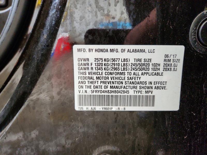 Продаж на аукціоні авто 2017 Acura Mdx, vin: 5FRYD4H83HB042845, номер лоту: 51454306