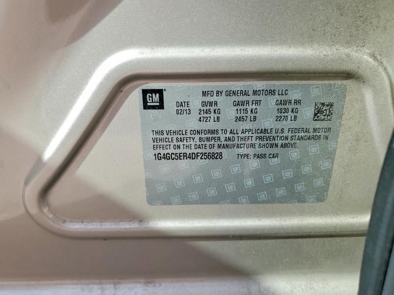 2013 Buick Lacrosse მანქანა იყიდება აუქციონზე, vin: 1G4GC5ER4DF256828, აუქციონის ნომერი: 48596456