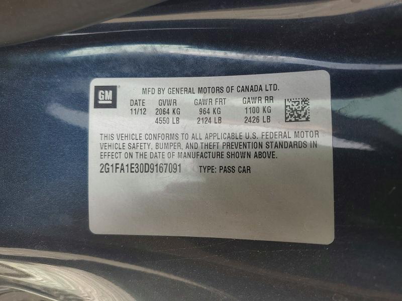 Продажа на аукционе авто 2013 Chevrolet Camaro, vin: 2G1FA1E30D9167091, номер лота: 48790086