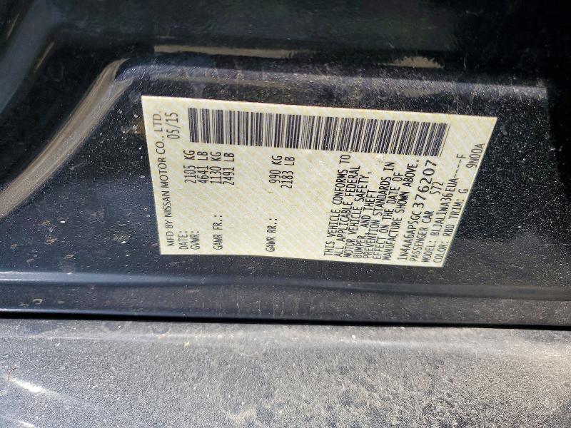 Продаж на аукціоні авто 2016 Nissan Maxima, vin: 1N4AA6AP5GC376207, номер лоту: 50520756