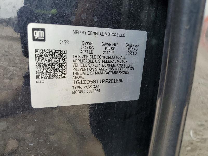 Продажа на аукционе авто 2023 Chevrolet Malibu, vin: 1G1ZD5ST1PF201860, номер лота: 51804986