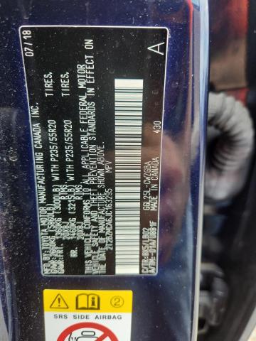 50666126 :رقم المزاد ، 2T2BZMCA6JC163295 vin ، 2018 Lexus Rx 350 مزاد بيع
