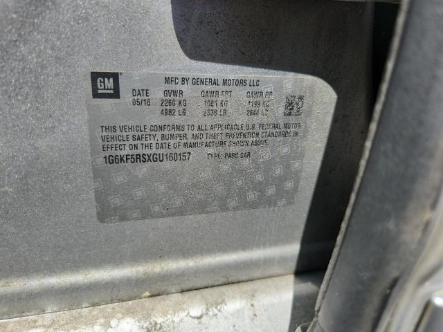 Продажа на аукционе авто 2016 Cadillac Ct6, vin: 1G6KF5RSXGU160157, номер лота: 50158956