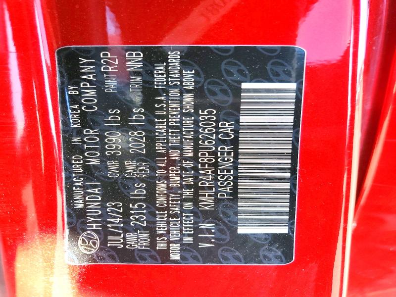 50985336 :رقم المزاد ، KMHLR4AF8PU626035 vin ، 2023 Hyundai Elantra مزاد بيع