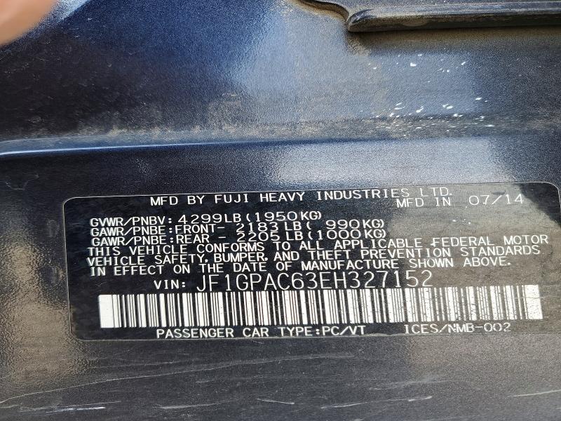 Aukcja sprzedaży 2014 Subaru Impreza, vin: JF1GPAC63EH327152, numer aukcji: 48793426