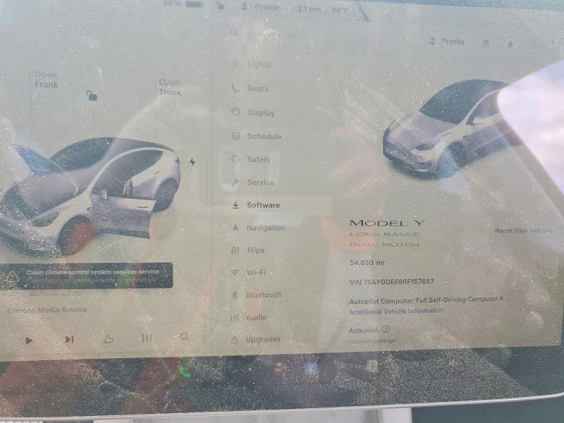 2024 Tesla Model Y მანქანა იყიდება აუქციონზე, vin: 7SAYGDEE8RF157657, აუქციონის ნომერი: 48199436