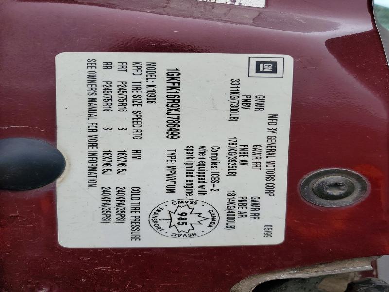 Продажа на аукционе авто 1999 Gmc Suburban, vin: 1GKFK16R9XJ786499, номер лота: 49921506
