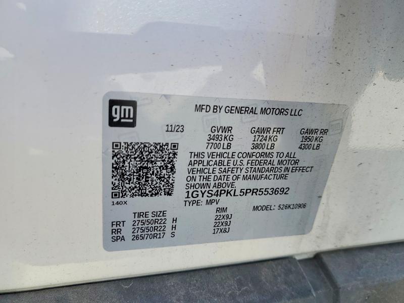 Aukcja sprzedaży 2023 Cadillac Escalade, vin: 1GYS4PKL5PR553692, numer aukcji: 51291206