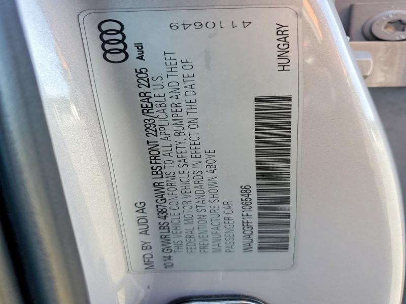 Продажа на аукционе авто 2015 Audi A3, vin: WAUACGFF1F1065486, номер лота: 48536526