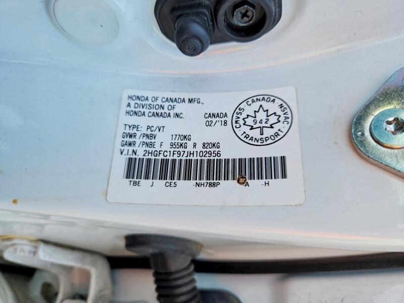 Aukcja sprzedaży 2018 Honda Civic, vin: 2HGFC1F97JH102956, numer aukcji: 48679036