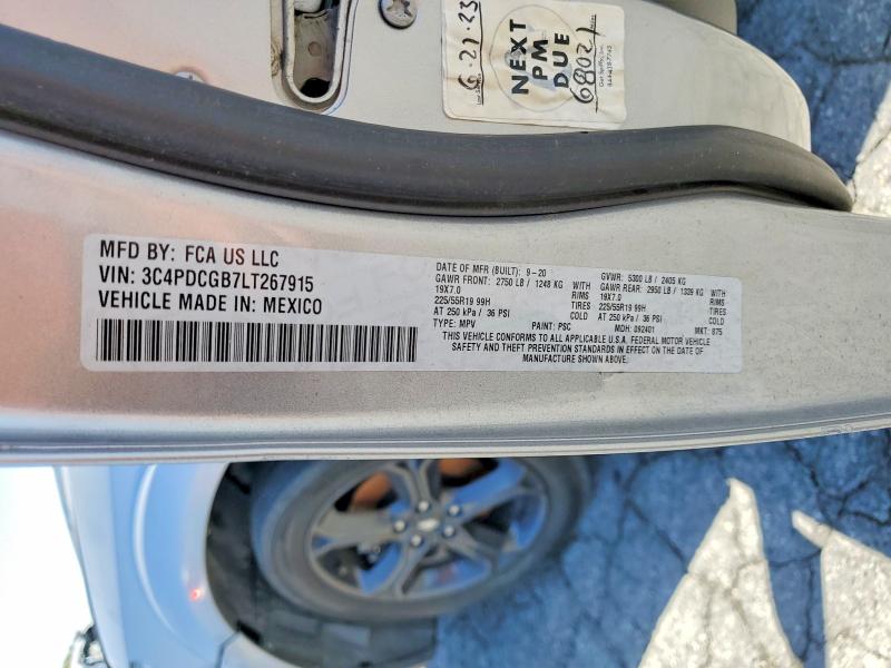 Продажа на аукционе авто 2020 Dodge Journey, vin: 3C4PDCGB7LT267915, номер лота: 51067966