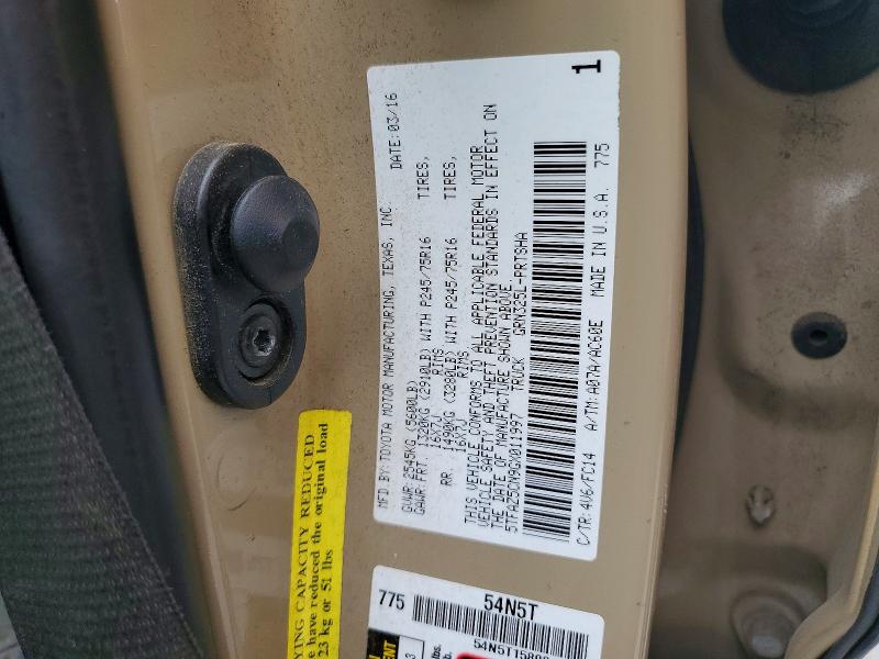 Продажа на аукционе авто 2016 Toyota Tacoma, vin: 5TFAZ5CN9GX011997, номер лота: 48752496