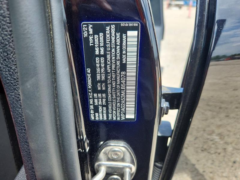 Продаж на аукціоні авто 2021 Porsche Macan, vin: WP1AG2A53MLB54078, номер лоту: 50229576