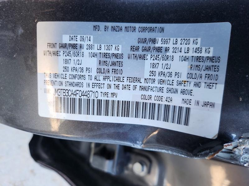 Aukcja sprzedaży 2015 Mazda Cx-9, vin: JM3TB3CA4F0448710, numer aukcji: 50587316