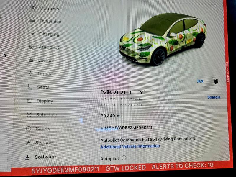 2021 Tesla Model Y მანქანა იყიდება აუქციონზე, vin: 5YJYGDEE2MF080211, აუქციონის ნომერი: 50156026