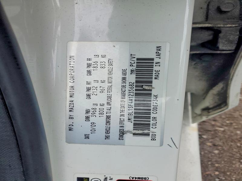 47945236 :رقم المزاد ، JM1BL1SF4A1235682 vin ، 2010 Mazda 3 مزاد بيع