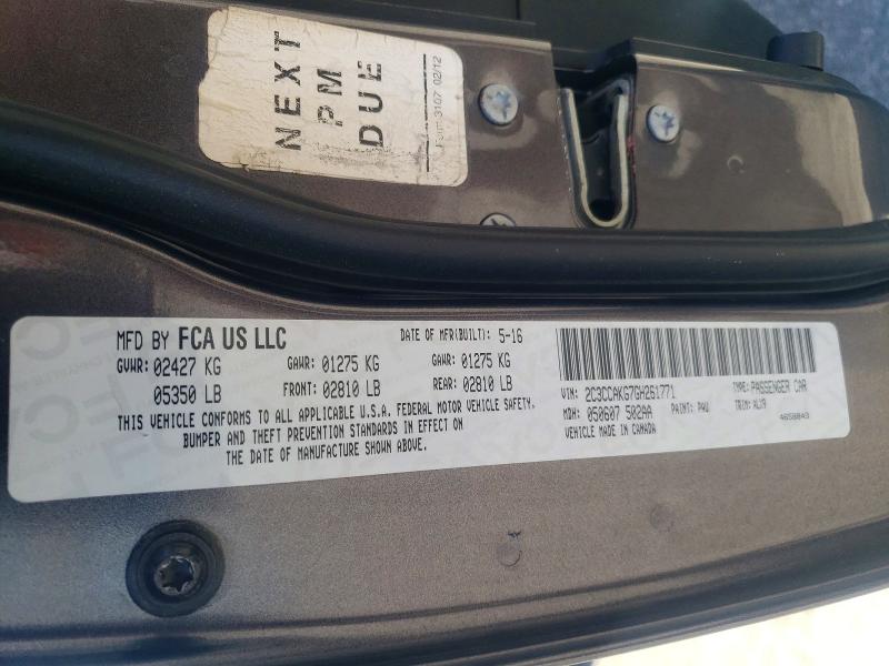 49775276 :رقم المزاد ، 2C3CCAKG7GH261771 vin ، 2016 Chrysler 300c مزاد بيع