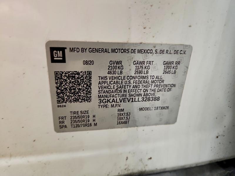 Продаж на аукціоні авто 2020 Gmc Terrain, vin: 3GKALVEV1LL328388, номер лоту: 49629226