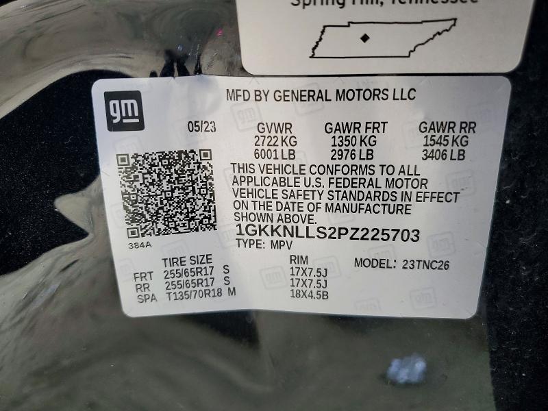 2023 Gmc Acadia მანქანა იყიდება აუქციონზე, vin: 1GKKNLLS2PZ225703, აუქციონის ნომერი: 49044946