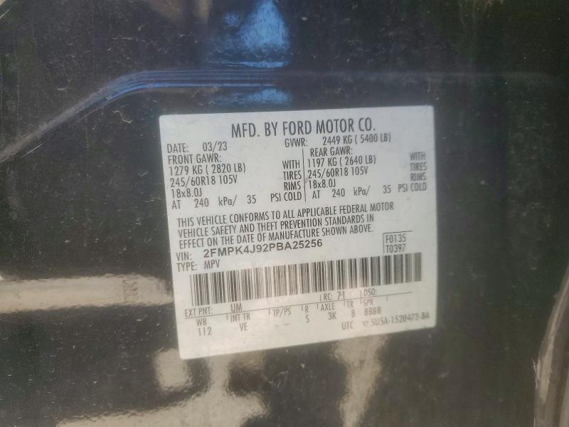 Продажа на аукционе авто 2023 Ford Edge, vin: 2FMPK4J92PBA25256, номер лота: 48945726