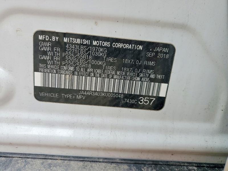 Aukcja sprzedaży 2019 Mitsubishi Outlander Sport, vin: JA4AR3AU3KU005048, numer aukcji: 47276336