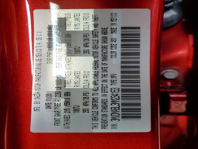 49562896 :رقم المزاد ، 3MVDMABL3MM234153 vin ، 2021 Mazda Cx-30 مزاد بيع