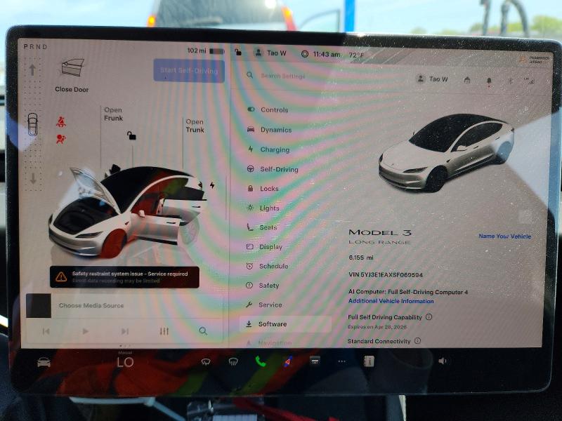 Aukcja sprzedaży 2025 Tesla Model 3, vin: 5YJ3E1EAXSF069594, numer aukcji: 50814796