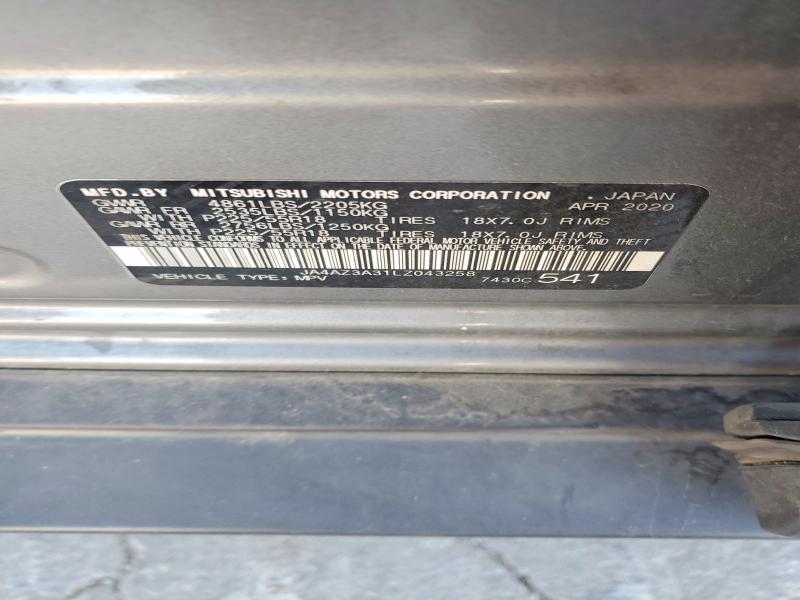 Продаж на аукціоні авто 2020 Mitsubishi Outlander, vin: JA4AZ3A31LZ043258, номер лоту: 50620566