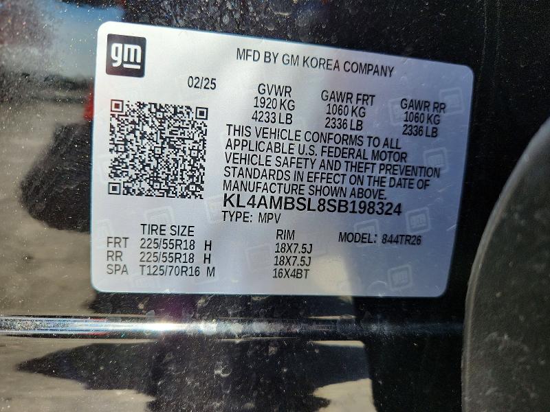 Aukcja sprzedaży 2025 Buick Encore Gx, vin: KL4AMBSL8SB198324, numer aukcji: 48851926