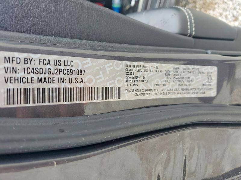 Aukcja sprzedaży 2023 Dodge Durango, vin: 1C4SDJGJ2PC691087, numer aukcji: 51588676