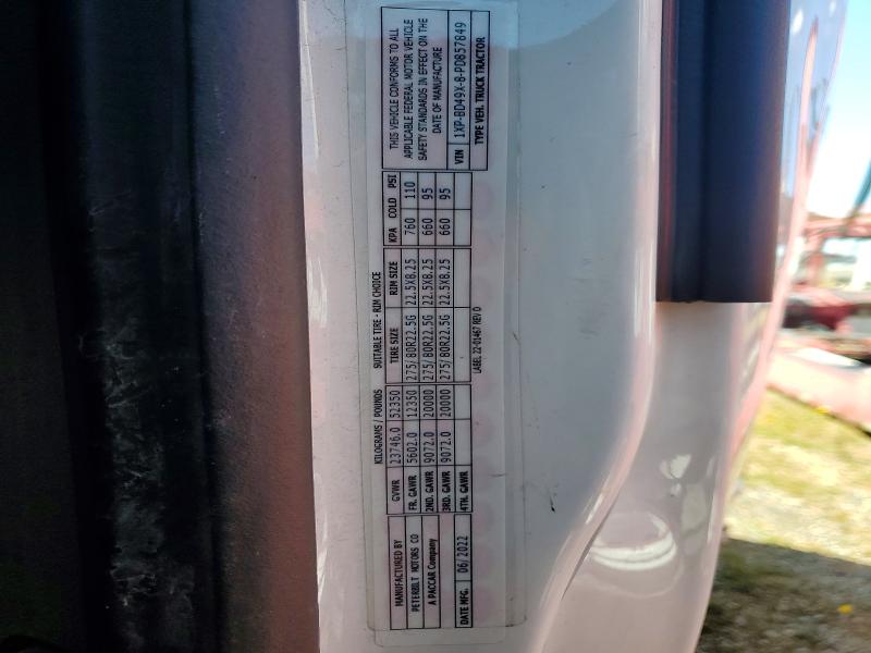 Продаж на аукціоні авто 2023 Peterbilt 579, vin: 1XPBD49X8PD857849, номер лоту: 49337466