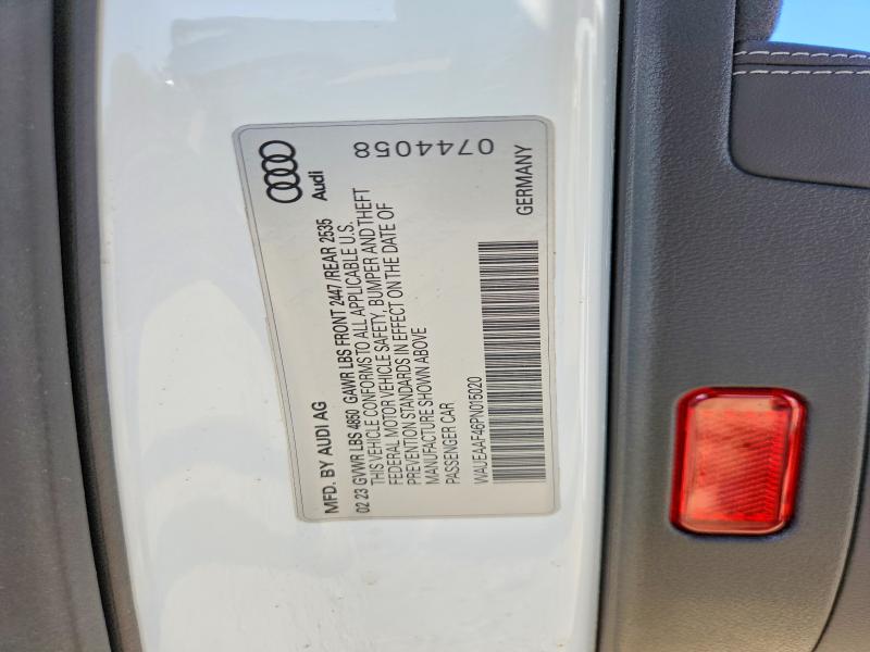 Продаж на аукціоні авто 2023 Audi A4, vin: WAUEAAF46PN015020, номер лоту: 49051606
