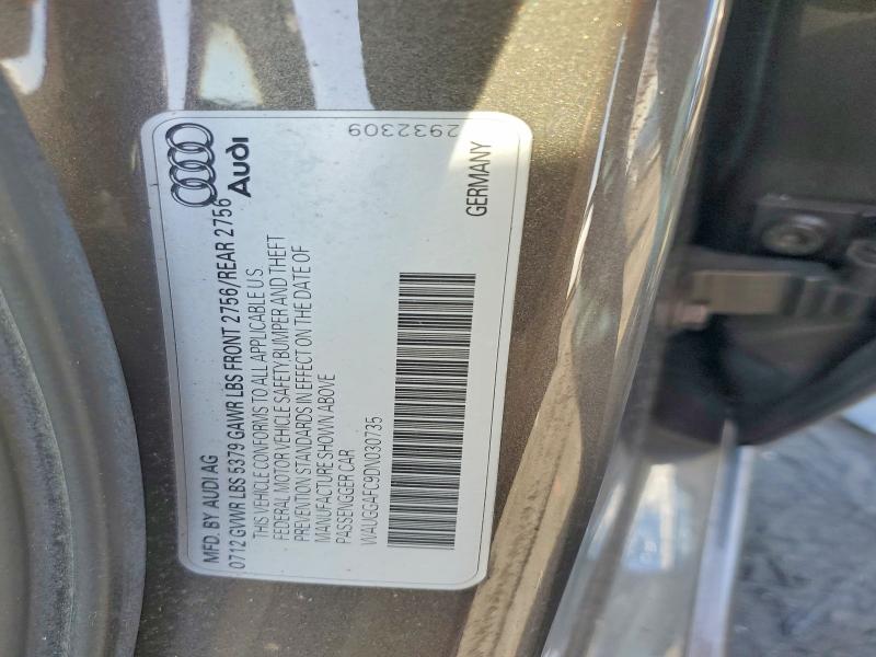 Продажа на аукционе авто 2013 Audi A6, vin: WAUGGAFC9DN030735, номер лота: 48341706