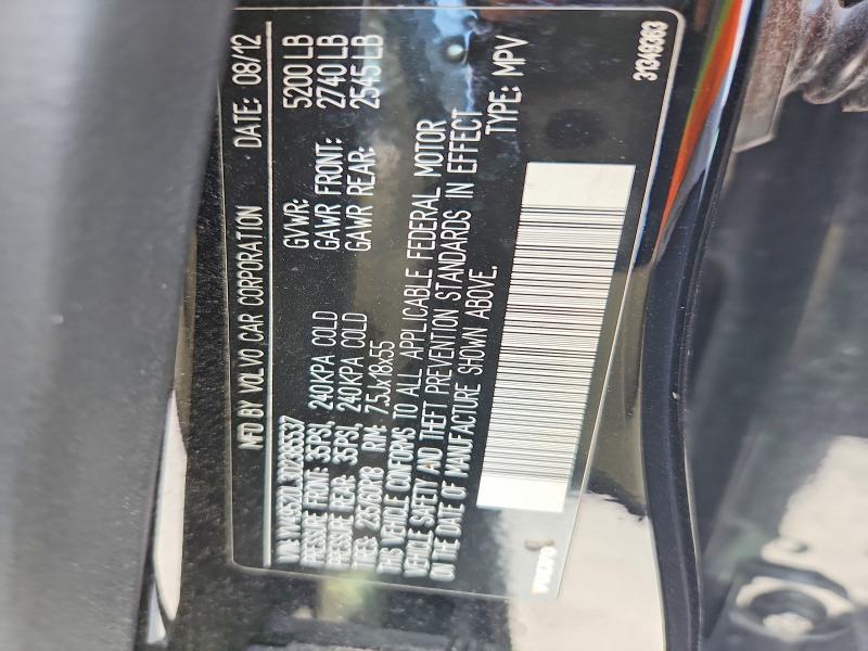 50062206 :رقم المزاد ، YV4952DL3D2385537 vin ، 2013 Volvo Xc60 مزاد بيع