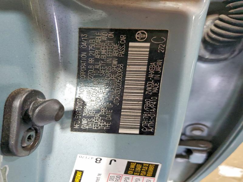 Продажа на аукционе авто 2013 Toyota Prius, vin: JTDKN3DU2D5630958, номер лота: 51305826