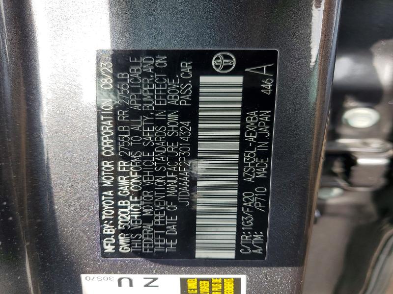 51511536 :رقم المزاد ، JTDAAAAF2P3014324 vin ، 2023 Toyota Crown مزاد بيع