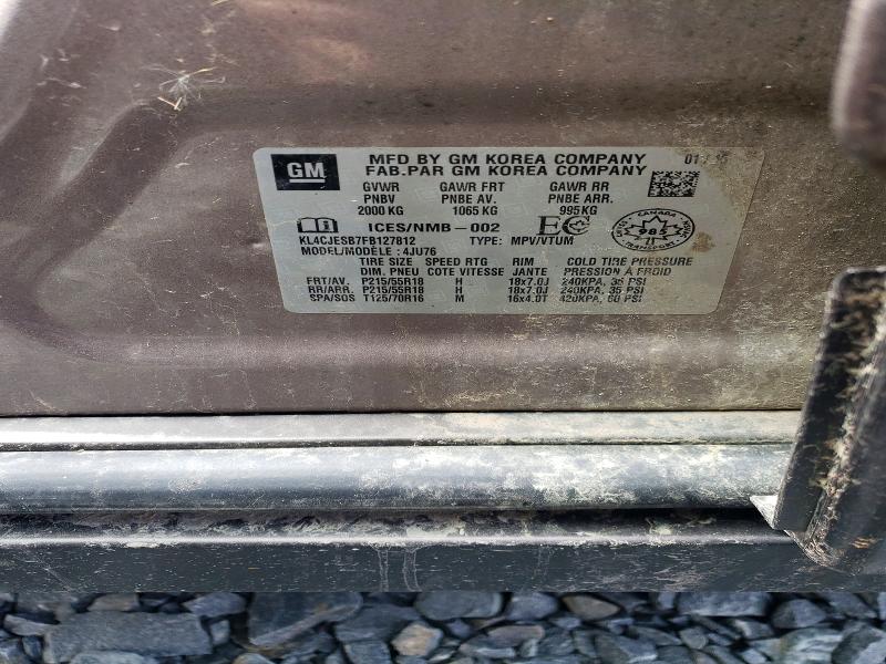 Aukcja sprzedaży 2015 Buick Encore, vin: KL4CJESB7FB127812, numer aukcji: 50207786