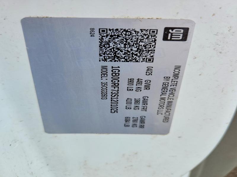 Aukcja sprzedaży 2025 Chev Express G3500, vin: 1GB0GRF73S1201025, numer aukcji: 51017066