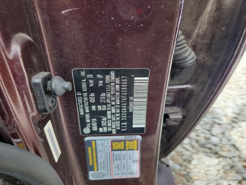 48524586 :رقم المزاد ، 5XXGN4A76FG388667 vin ، 2015 Kia Optima مزاد بيع